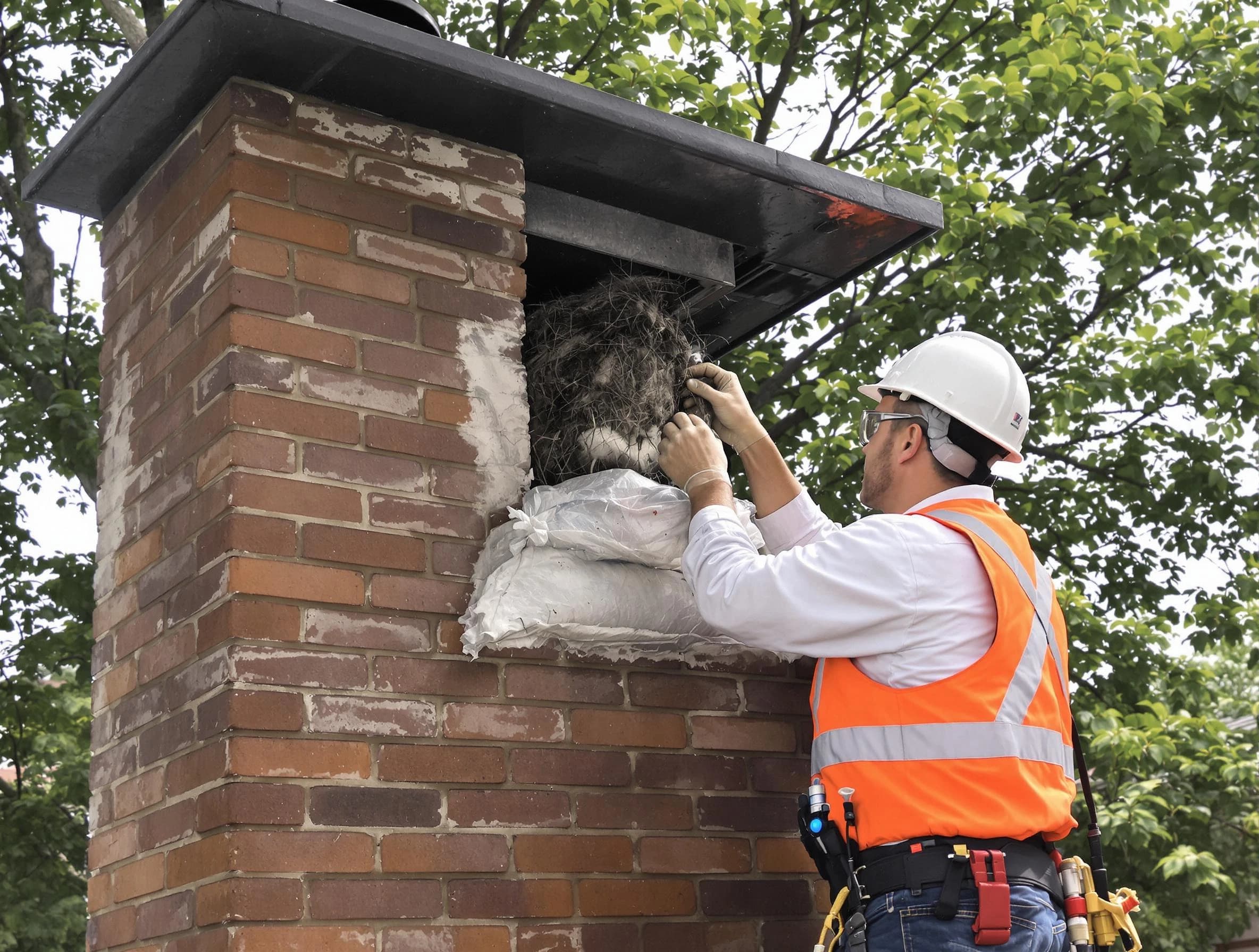 Humane removal of debris and animals by Mechanicsville Chimney Sweep in Mechanicsville, VA