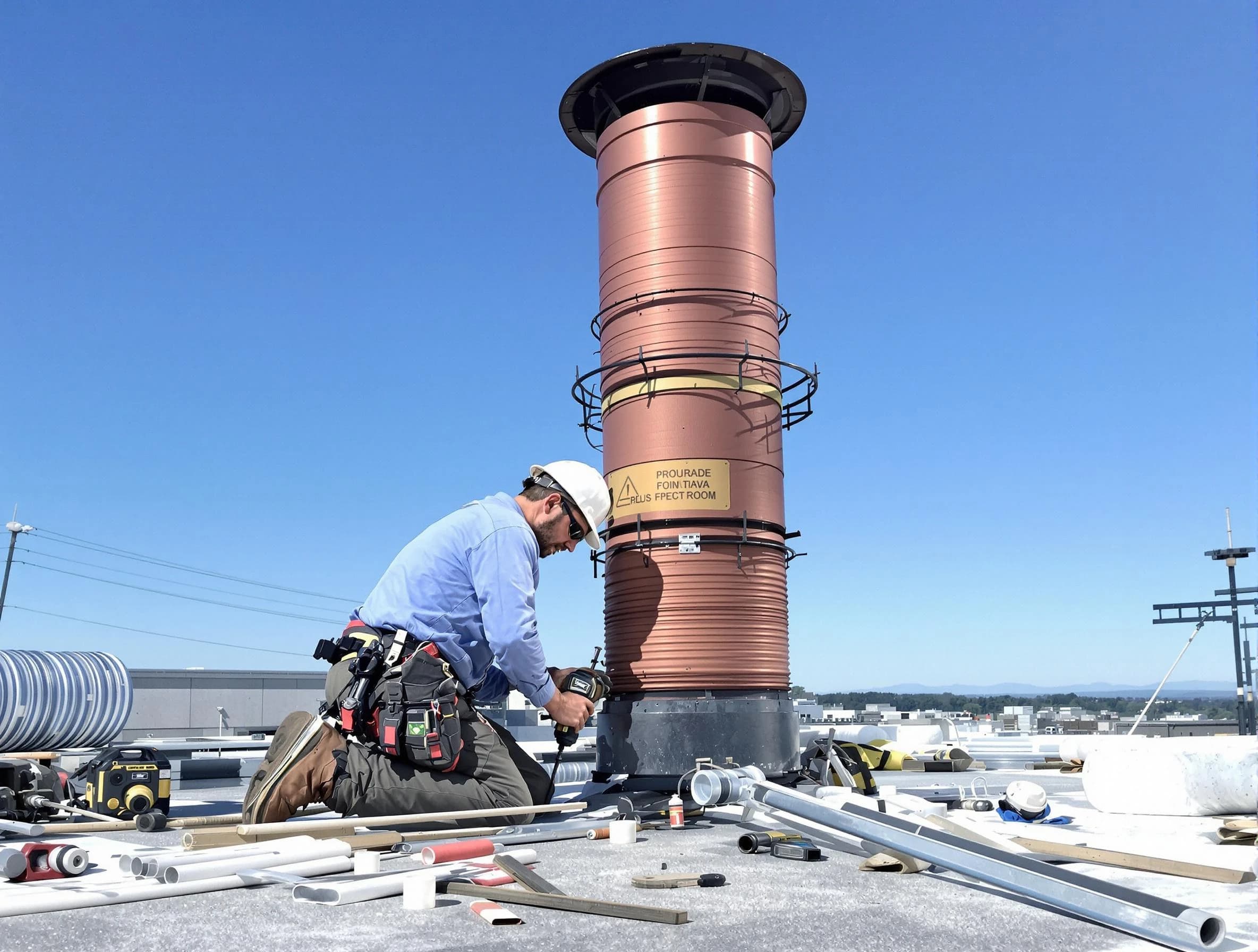 Installed chimney liner by Mechanicsville Chimney Sweep in Mechanicsville, VA