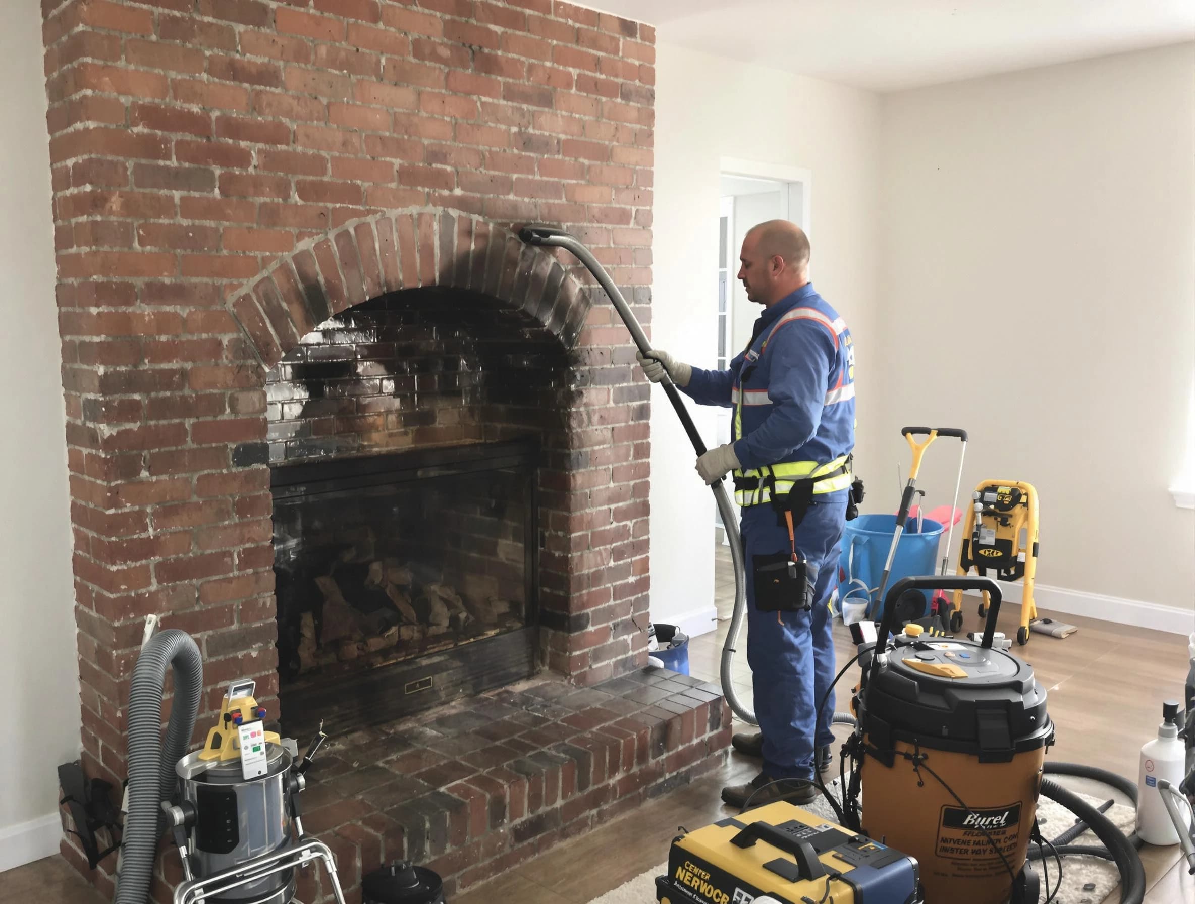 Mechanicsville Chimney Sweep expert performing detailed chimney sweep in Mechanicsville, VA
