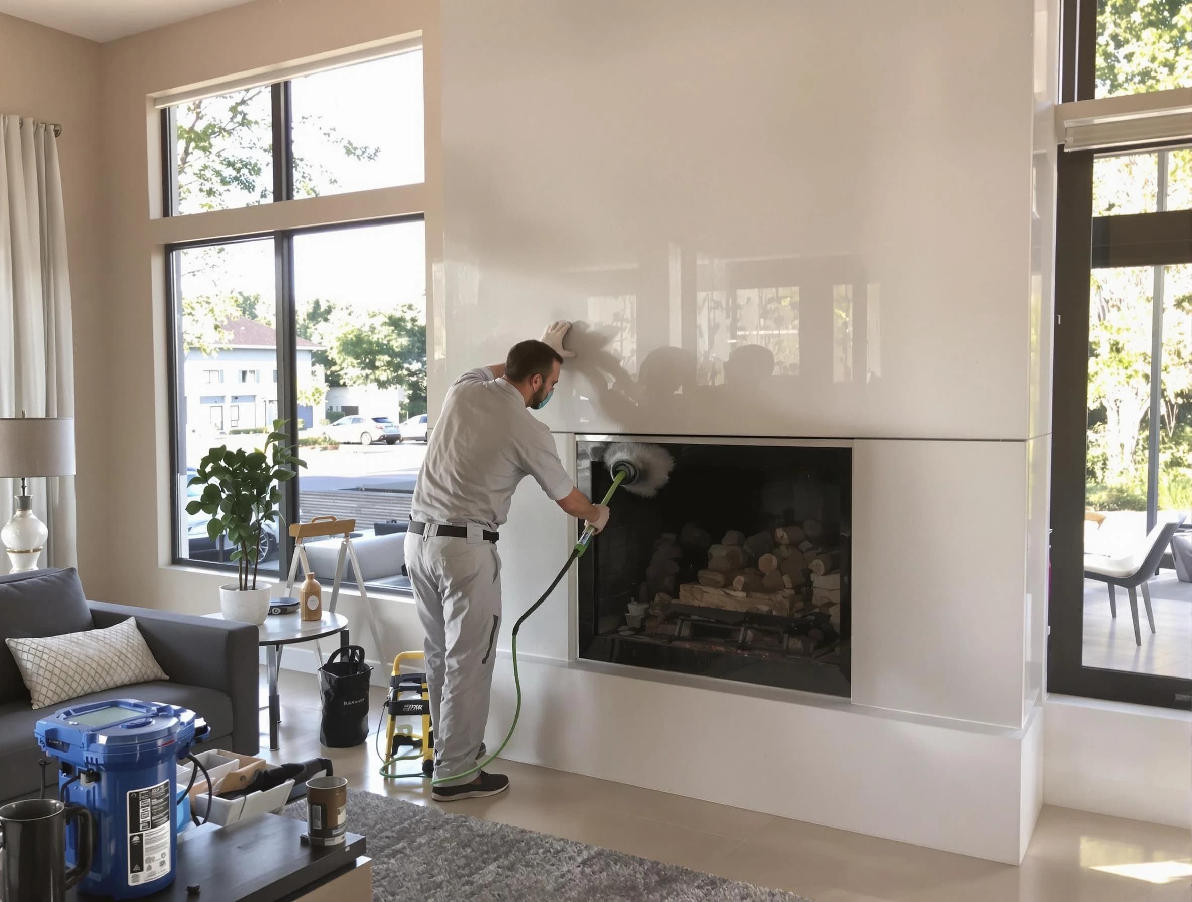 Mechanicsville Chimney Sweep performing thorough soot removal in Mechanicsville, VA