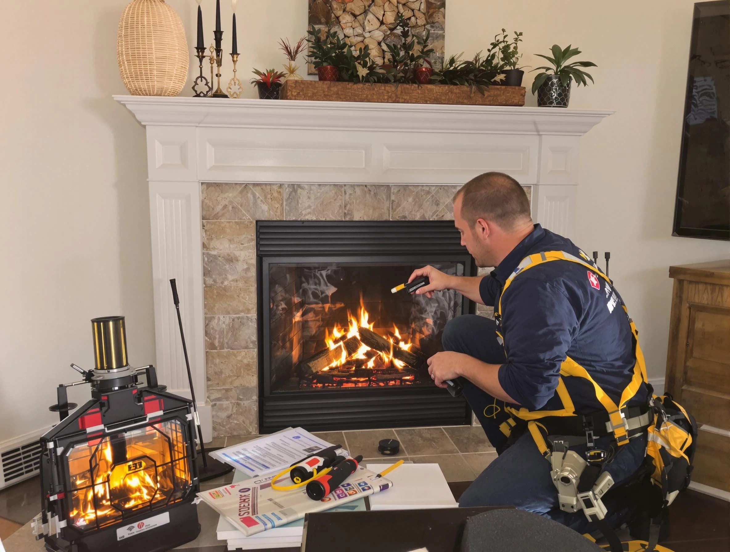 Safety-focused fireplace inspection by Mechanicsville Chimney Sweep in Mechanicsville, VA