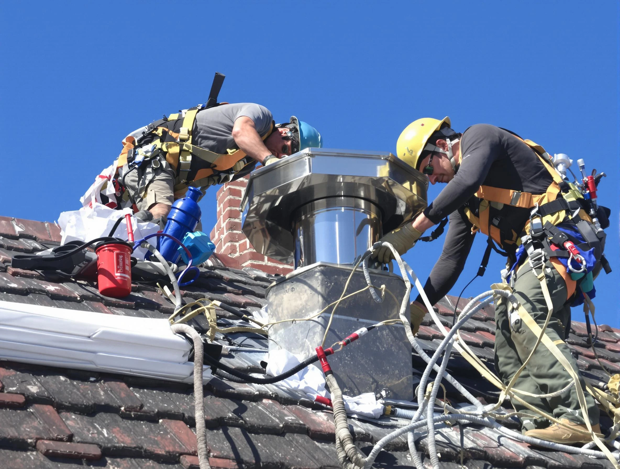 Protective chimney cap installed by Mechanicsville Chimney Sweep in Mechanicsville, VA